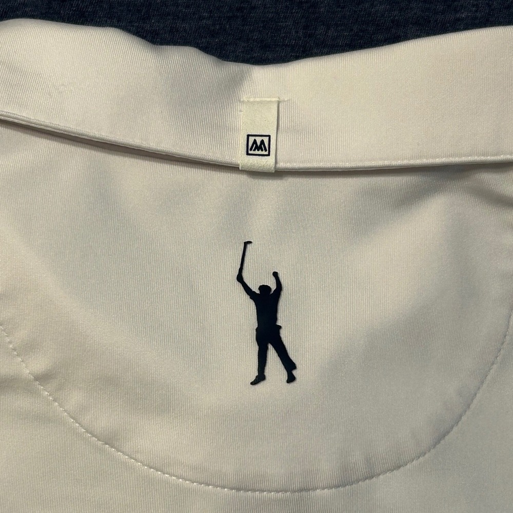 Mizzen+Main Phil Mickelson Mens XL White Striped Golf Polo PMP-S20-11009 - Picture 7 of 13